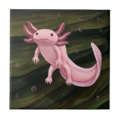 Axolotl-Keramikfliese Fliese (Vorderseite)