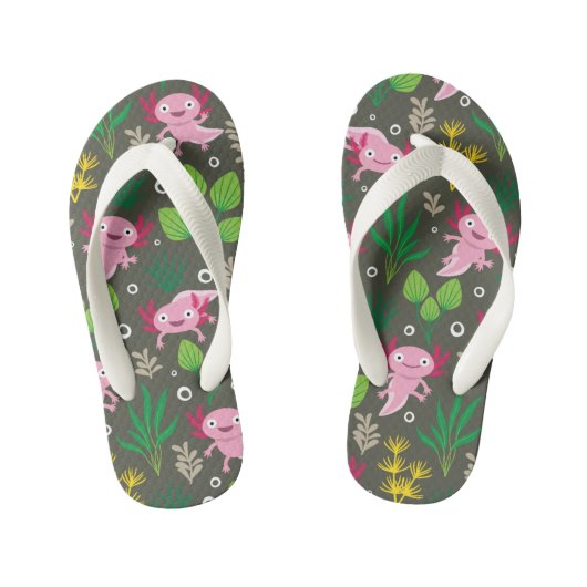 Axolotl Kid's Flip Flops Kinderbadesandalen (Fußbett)