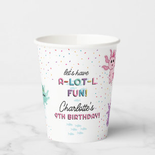 Axolotl Kids Niedlich Salamander Geburtstagsparty Pappbecher