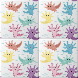 Axolotl Kids Niedlich Salamander Kinder Schlafzimm Fliese