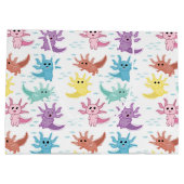 Axolotl Kids Niedlich Salamander Muster Große Geschenktüte (Rückseite)