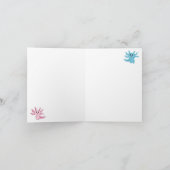 Axolotl Kids Niedlich Salamander Muster Karte (Innenseite)