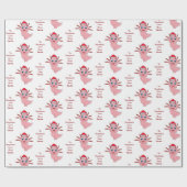 Axolotl Kindername Liebe Weihnachten Geschenkpapier (Flach)