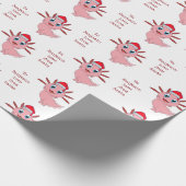 Axolotl Kindername Liebe Weihnachten Geschenkpapier (Ecke)