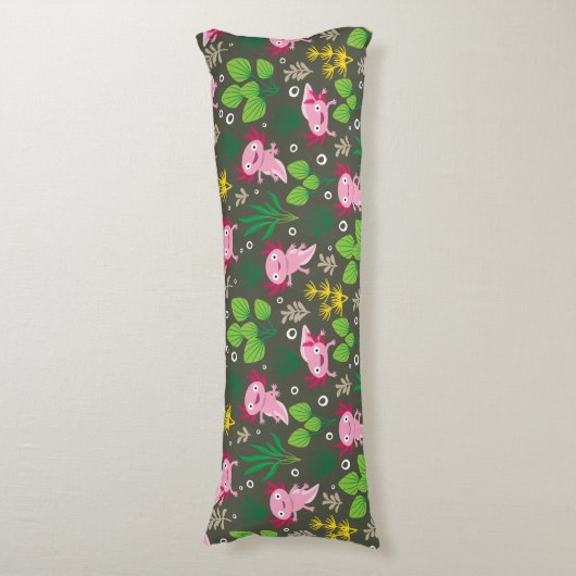 Axolotl Körperkissen (Vorderseite Vertikal)