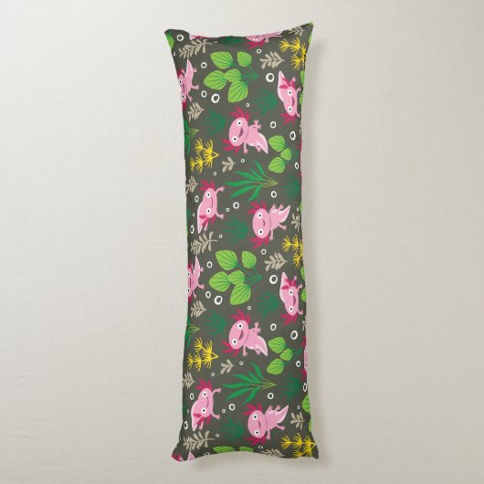 Axolotl Körperkissen (Rückseite (Vertikal))