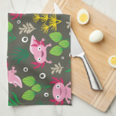 Axolotl Küchentuch (Viertel Falte)