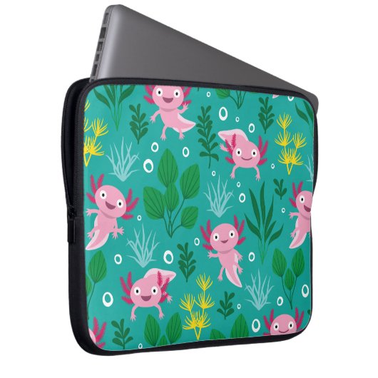Axolotl Laptop Sleeve (Vorne Rechts)