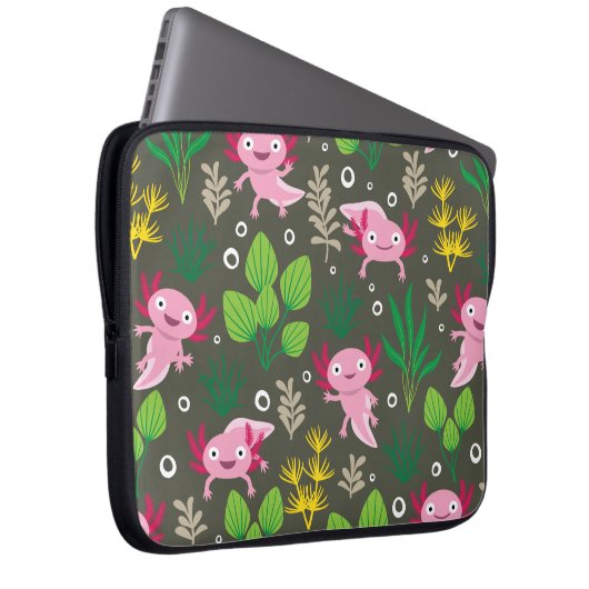 Axolotl Laptop Sleeve (Vorne Rechts)