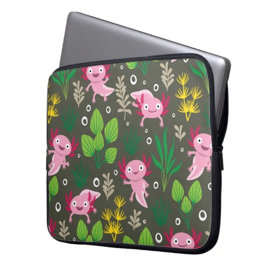 Axolotl Laptop Sleeve (Vorderseite Links)