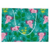 Axolotl Large Gift Bag Große Geschenktüte (Rückseite)