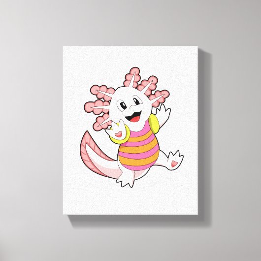 Axolotl Leinwanddruck (Vorderseite)