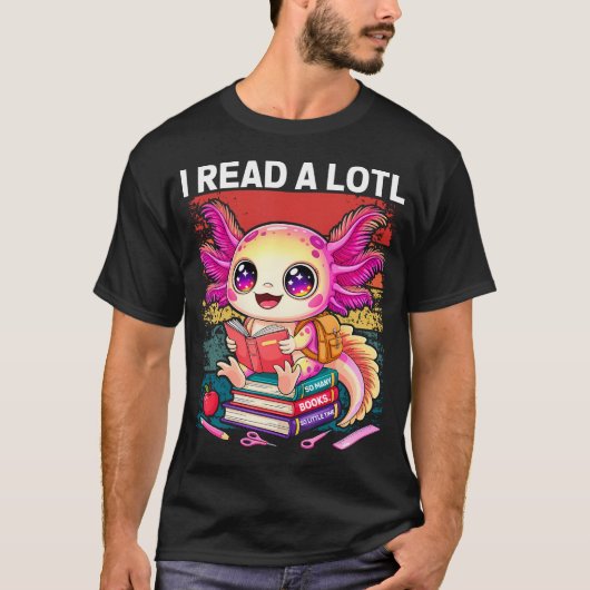 Axolotl-Lesebuch Readsolotl s T-Shirt (Vorderseite)