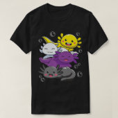 Axolotl LGBTQ Non Binary Kawa T-Shirt (Design vorne)
