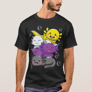 Axolotl LGBTQ Non Binary Kawa T-Shirt