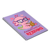 Axolotl-Liebe für das Lesen von Niedlichem Lavende Notizblock (Rechte Seite)