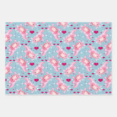 Axolotl-Liebe Geschenkpapier Set (Vorderseite)