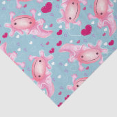 Axolotl-Liebe pink Seidenpapier (Detail)