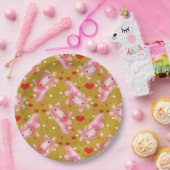 Axolotl-Liebe-Senf Pappteller (Party)