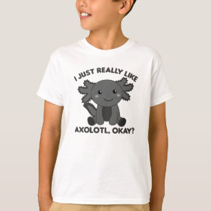 Axolotl liebt Niedliche Tiere für Kinder Rosa T-Shirt