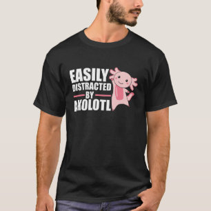 Axolotl liebt süße Tiere für Kinder rosa T-Shirt