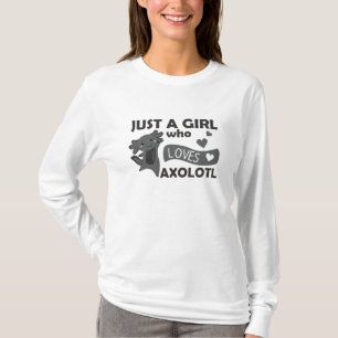 Axolotl liebt süße Tiere für Mädchen T-Shirt