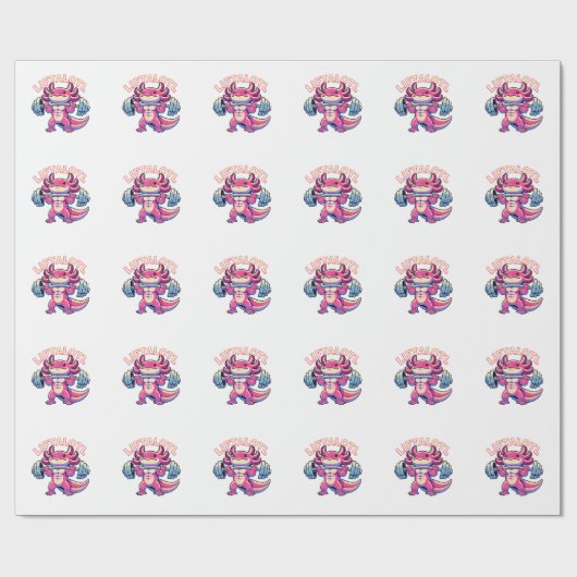  Axolotl LIFTALOTL Geschenkpapier (Flach)