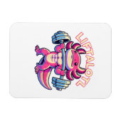 Axolotl LIFTALOTL Magnet (Horizontal)