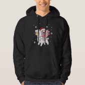 Axolotl Llama Alpaca Weihnachtswintertiere Hoodie (Vorderseite)