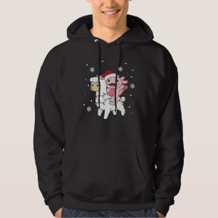 Axolotl Llama Alpaca Weihnachtswintertiere Hoodie