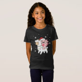 Axolotl Llama Alpaca Weihnachtswintertiere T-Shirt (Vorne ganz)