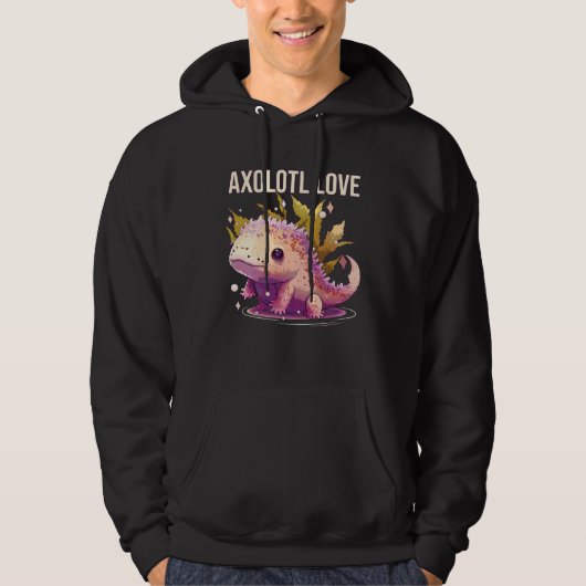 Axolotl Love Amphibian Mexican Walking Fish Axolot Hoodie (Vorderseite)