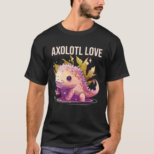 Axolotl Love Amphibian Mexican Walking Fish Axolot T-Shirt (Vorderseite)