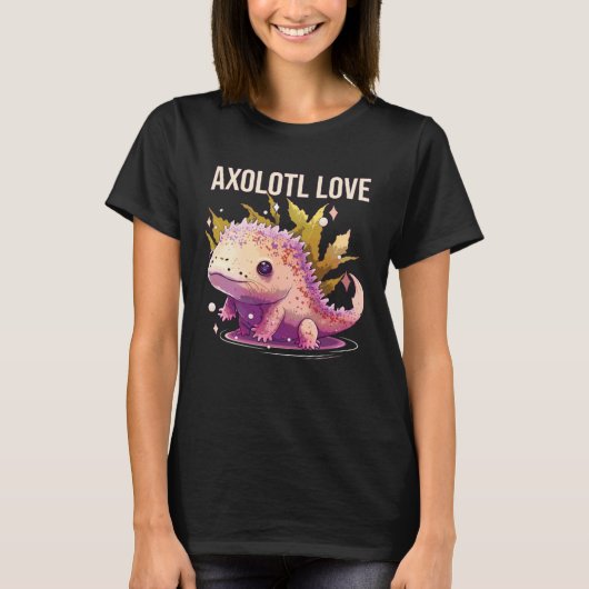 Axolotl Love Amphibian Mexican Walking Fish Axolot T-Shirt (Vorderseite)