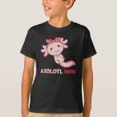 Axolotl Mama - Niedliche Axolotl Mama Kawaii Anima T-Shirt (Vorderseite)