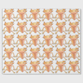 AXOLOTL-Maskotte Geschenkpapier (Flach)