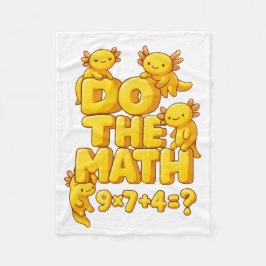 Axolotl Math Magic Blanket Fleecedecke