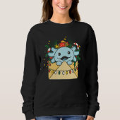 Axolotl Merry Christmas Animals Axolots Christmas Sweatshirt (Vorderseite)
