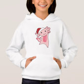 Axolotl Merry Christmas Winter Animals Axolotls Ad Hoodie (Vorderseite)