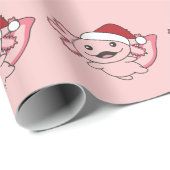 Axolotl Merry Christmas Winter Axolotl Wrapping Pa Geschenkpapier (Rolleneckpunkt)