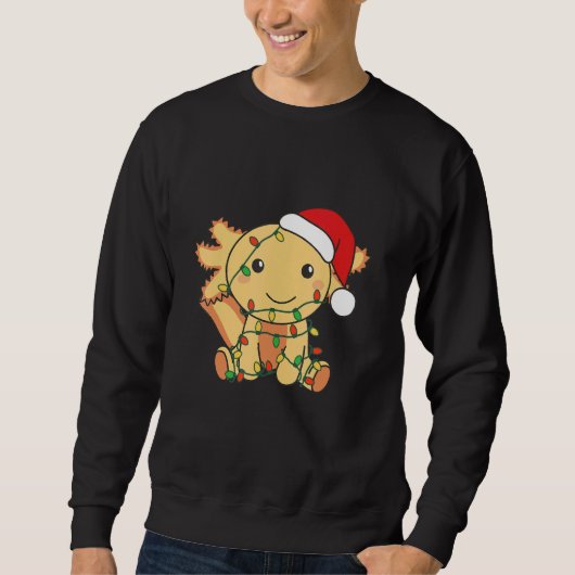 Axolotl Merry Christmas Winter Axolotls Christmas Sweatshirt (Vorderseite)
