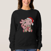 Axolotl Merry Christmas Winter Axolotls Christmas Sweatshirt (Vorderseite)