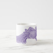 Axolotl Mini Espresso Mug - PURPLE Espressotasse (Vorderseite)