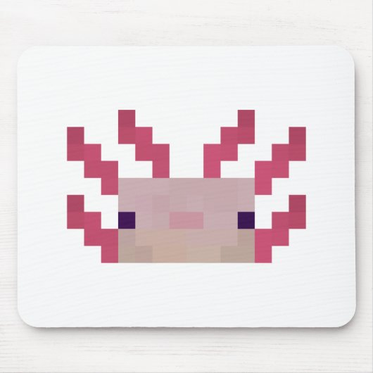 Axolotl Minimal Pixel Mousepad (Vorne)