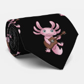 Axolotl mit Gitarre Krawatte (Gerollt)