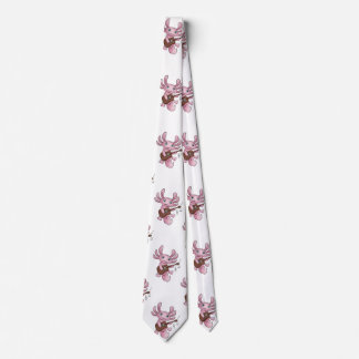 Axolotl mit Gitarre Neck Tie Krawatte