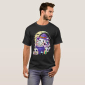 Axolotl mit Zaubertrank Hexe Halloween Axolotl T-Shirt (Vorne ganz)