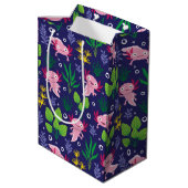 Axolotl Mittlere Geschenktüte (Rückseite Schrägansicht)