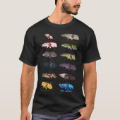 axolotl Morphs und farbige Klassische T - Shirt (Vorderseite)