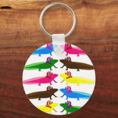 Axolotl Muster Schlüsselanhänger (Vorderseite)